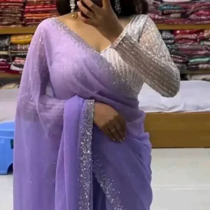 লাক্সারি পিরামিড স্টোন  শাড়ি